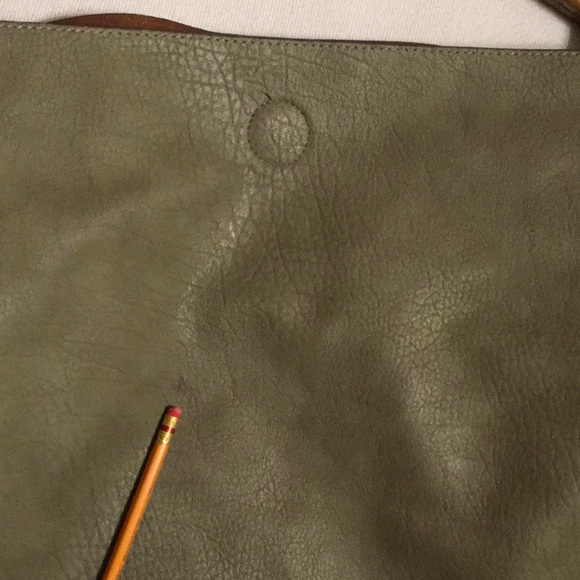 Anthropologie Vegan Leather Tote 17x20 - Picture 7 of 11